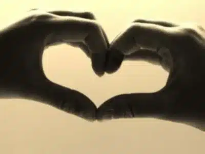 heart made with hands